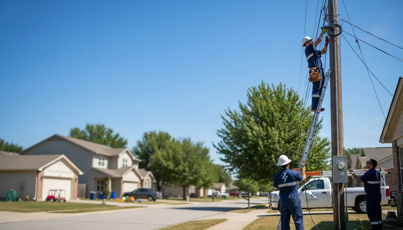 Residential electrician providing installation services in Tchula, MS
